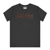 Meow Themed Black Graphic Tee Short Sleeve product type